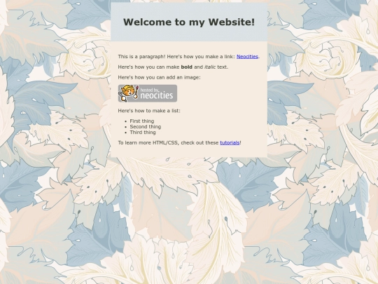 index screenshot