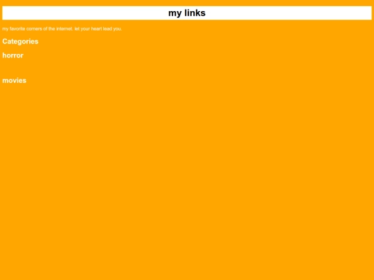links screenshot