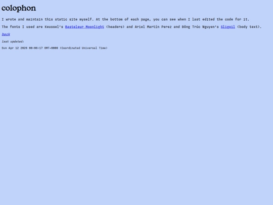 colophon screenshot