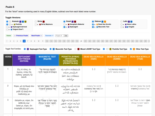 polyglot/psalms/6 screenshot
