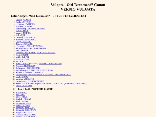 vulgate_canon screenshot