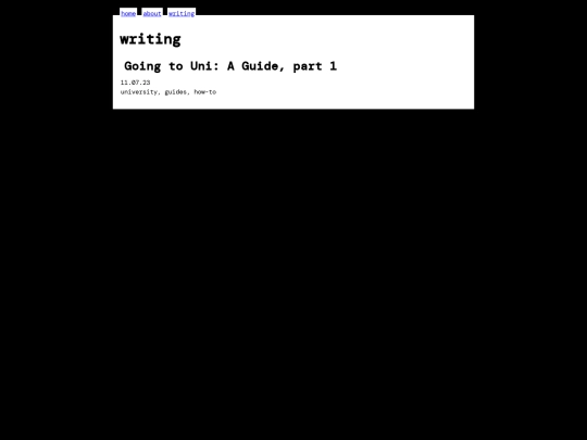 writing screenshot