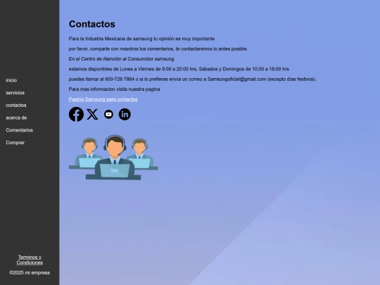 paginas/contactos screenshot
