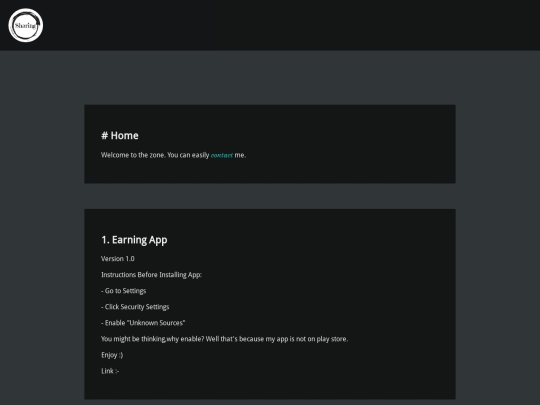 home screenshot