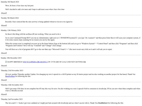 blog screenshot