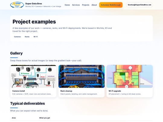 projects screenshot