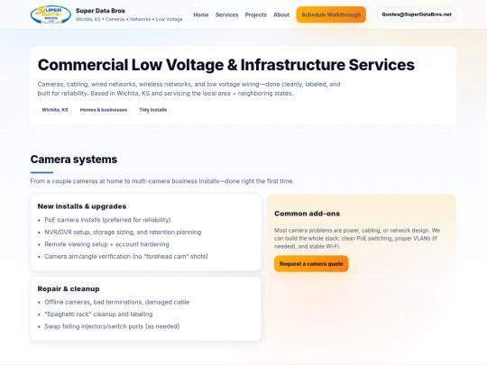 services screenshot