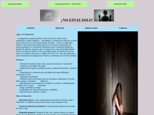 Ansiedad y Depresión/Html/Depresion screenshot
