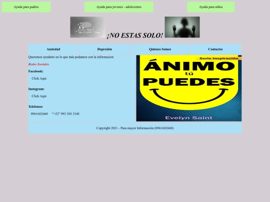 Ansiedad y Depresión/Html/contactos screenshot
