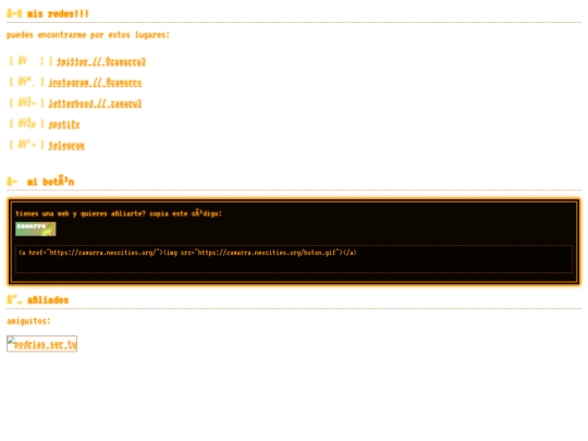 links screenshot
