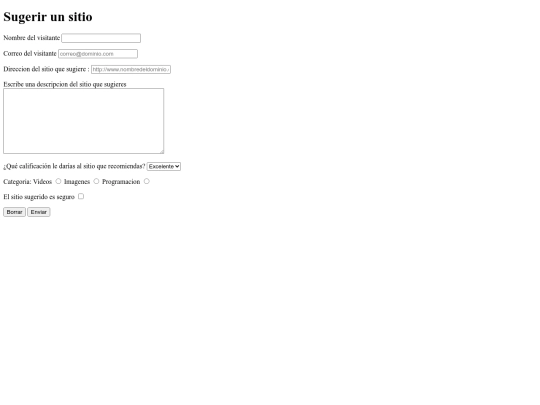 sugerencias screenshot