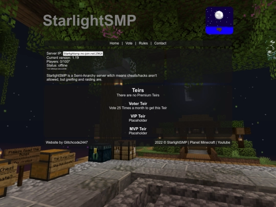 projects/commissions/StarlightV1 screenshot