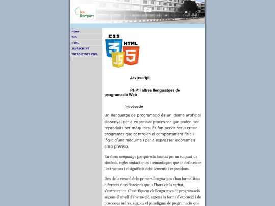 INFOMAURI/javascript/default screenshot