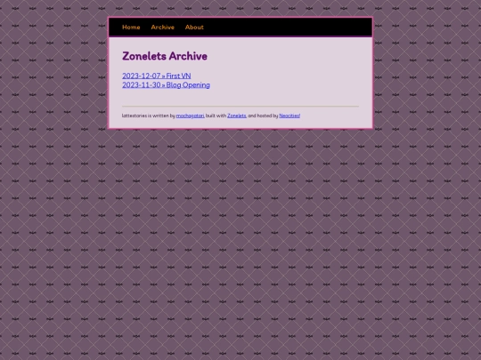 blog/archive screenshot