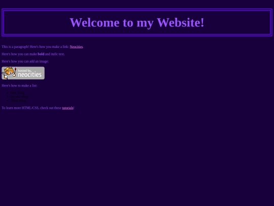 testpage screenshot