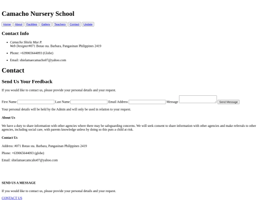 contact screenshot