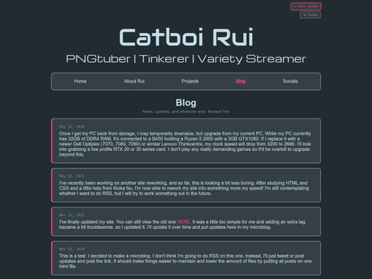 blog screenshot