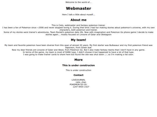 webmaster screenshot
