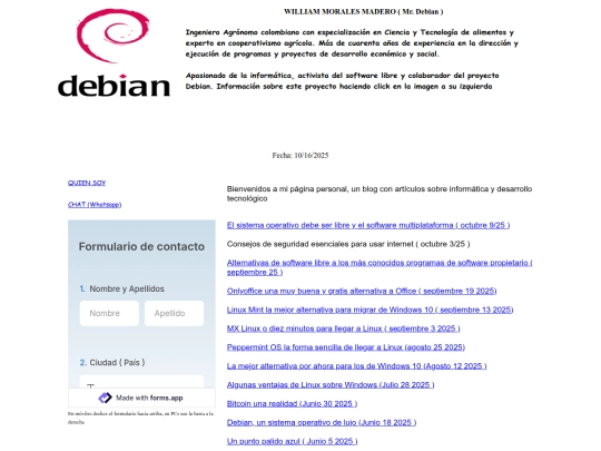 blog screenshot