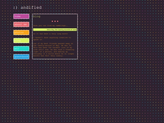 blog screenshot