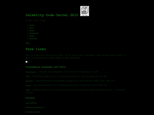links screenshot