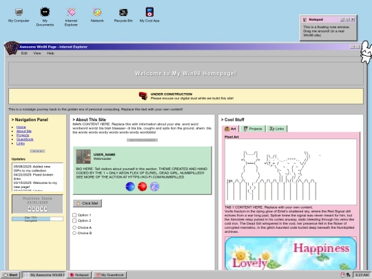 index screenshot