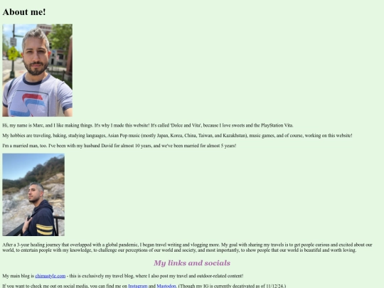 aboutme screenshot