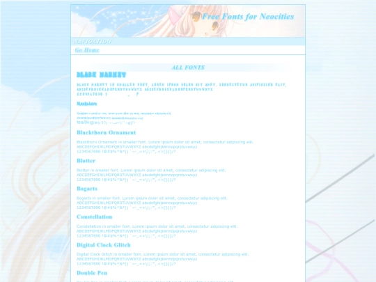 allfonts screenshot