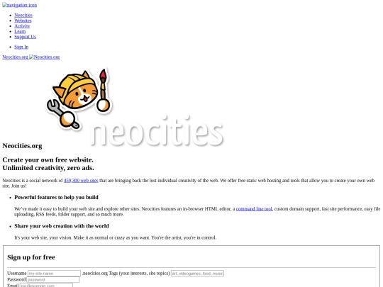 index screenshot