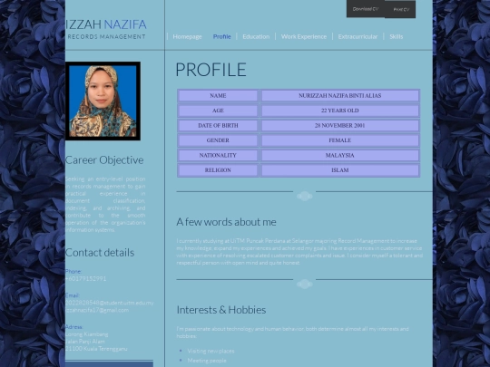 profile screenshot