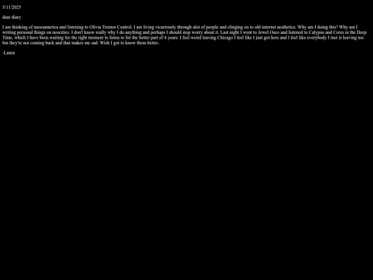 diary screenshot