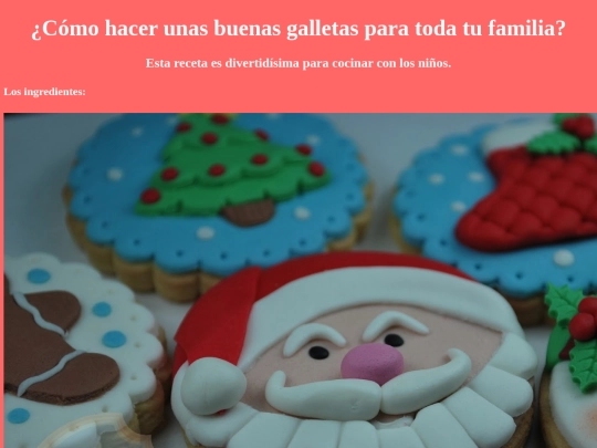 Prácticas/Receta/receta de navidad screenshot