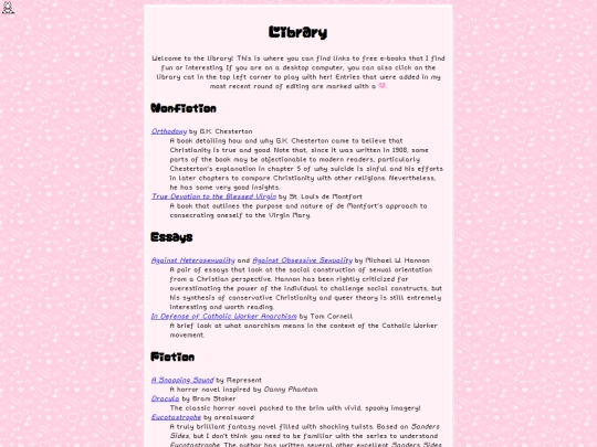 library screenshot