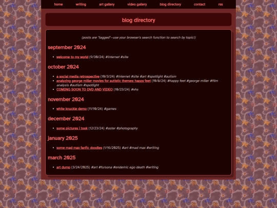 blog/directory screenshot