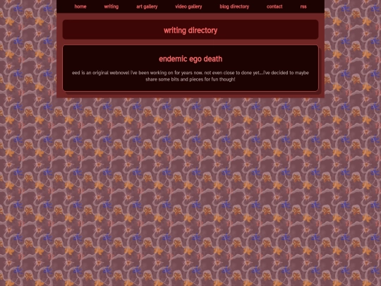 writing/directory screenshot