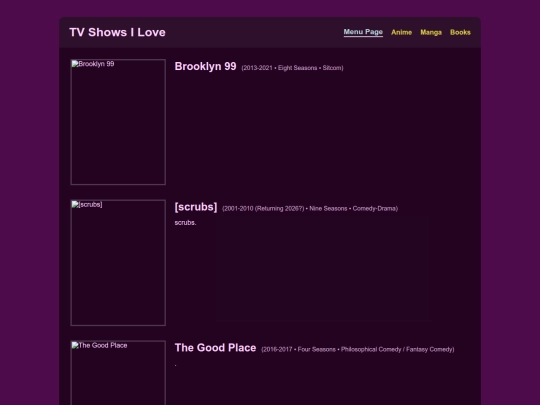 showsbooks/show screenshot