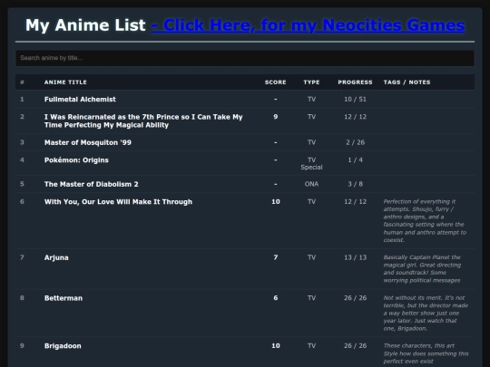 index screenshot