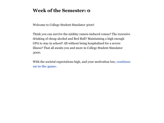 College Student Simulator 3000(3) screenshot
