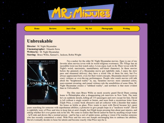reviews/unbreakable screenshot