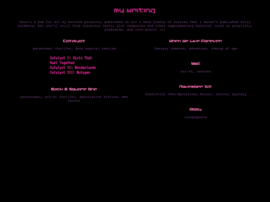 writing screenshot
