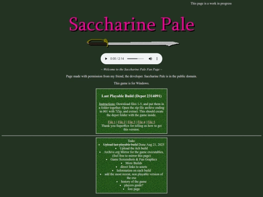 saccharinepale screenshot