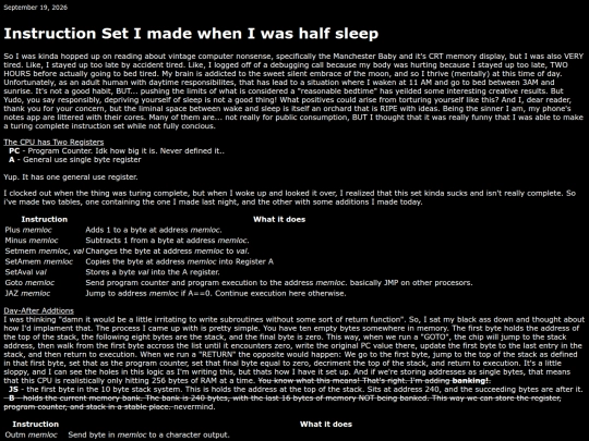 sleepyISA screenshot