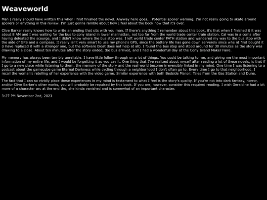 weaveworld screenshot