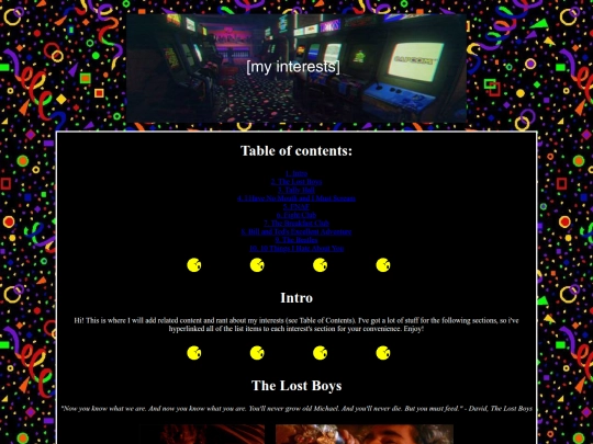 interests screenshot