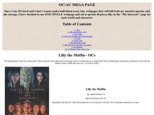 oc pages/Ocpageshome screenshot