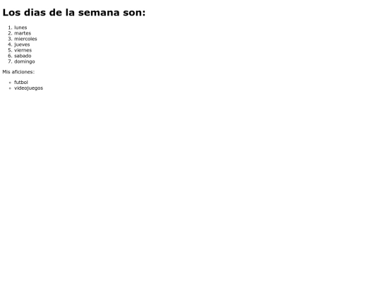 listas screenshot