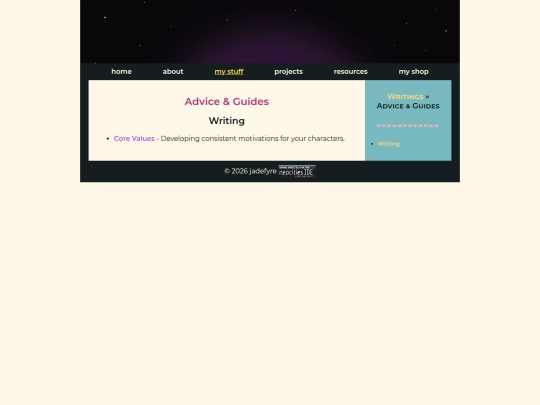 my-stuff/writings/advice-and-guides screenshot