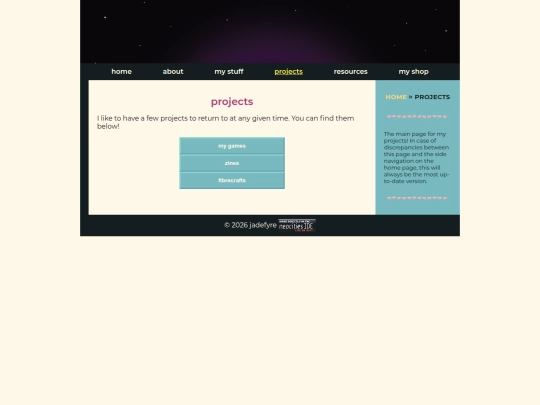 projects screenshot