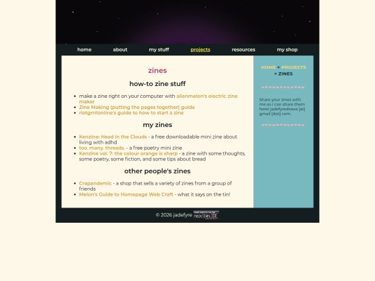 projects/zines screenshot