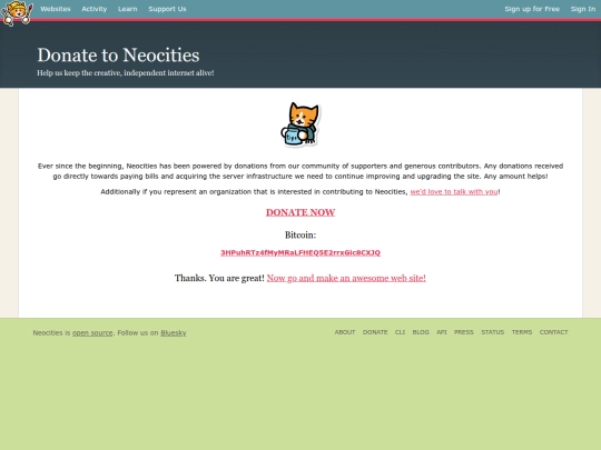 sign/donate screenshot